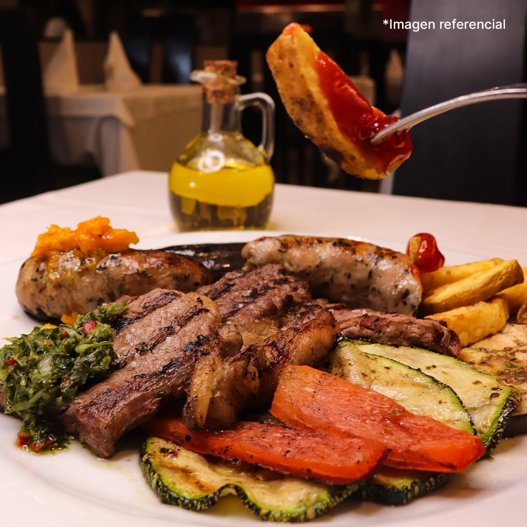 Jugosa Parrilla que solo en nuestras estaciones la bistecca buffetIlimitado lo encontraras