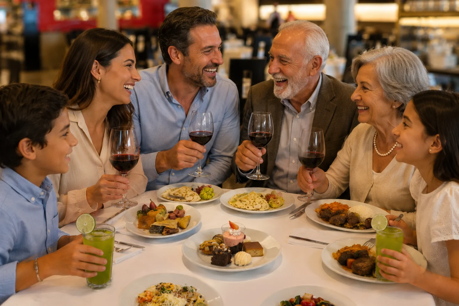 Ven en familia para celebrar el Día del Padre en el buffet de La Bistecca.